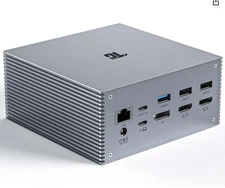 New Sealed Tiergrade TG-DC001 16-in-1 Laptop USB Triple Display Docking Station