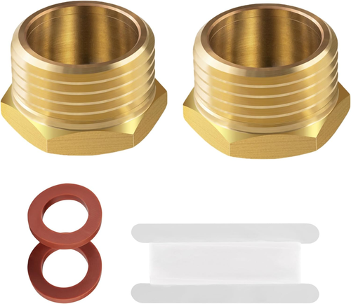 Tappo terminale per tubo da giardino in ottone 3/4" GHT,3/4" GHT spina terminale per tubo da giardino,tubo da giardino mal - Foto 10 di 12