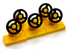 LEGO Nr- 9553  City Auto car Truck Lenkrad gelb / 5 Stück