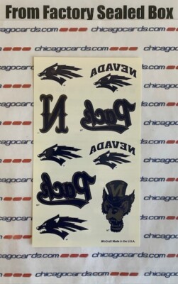 Nevada Wolf Packs Vibrant Temporary Tattoos College Sports