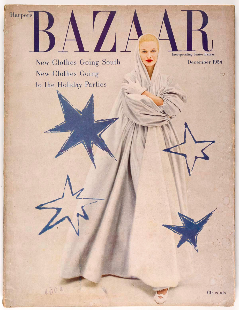 Andy Warhol SUNNY HARNETT Avedon HARPERS BAZAAR December 1954