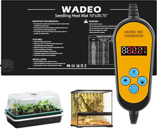 Tappetino Riscaldante per Piante, Tappetino Riscaldante Rettili con Termostato d