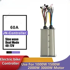 60A Sinewave Controller Dual Mode Controller 48-72V 1000-3000W E-bike Controller