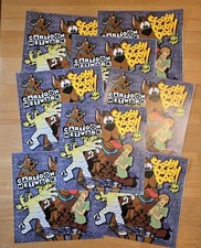 Vintage Scooby Doo Wacky Racing 8 Gift Wrapping Sheets Cartoon Network UNUSED