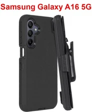 For Samsung Galaxy A16 5G Heavy Duty Shockproof Rugged Case Cover With Belt Clip