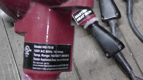 Lot of 7x Master Heat Gun HG-201A & HG-751B Heat Guns, Used, Parts/Repair - Picture 5 of 12