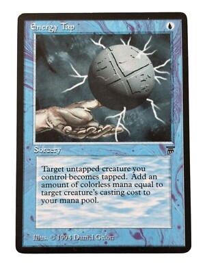 MTG Energy Tap Legends Light Play LP Regular Vintage Old School Magic