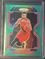 2020-21 Prizm CJ McCollum Green Prizm  #22 SSP
