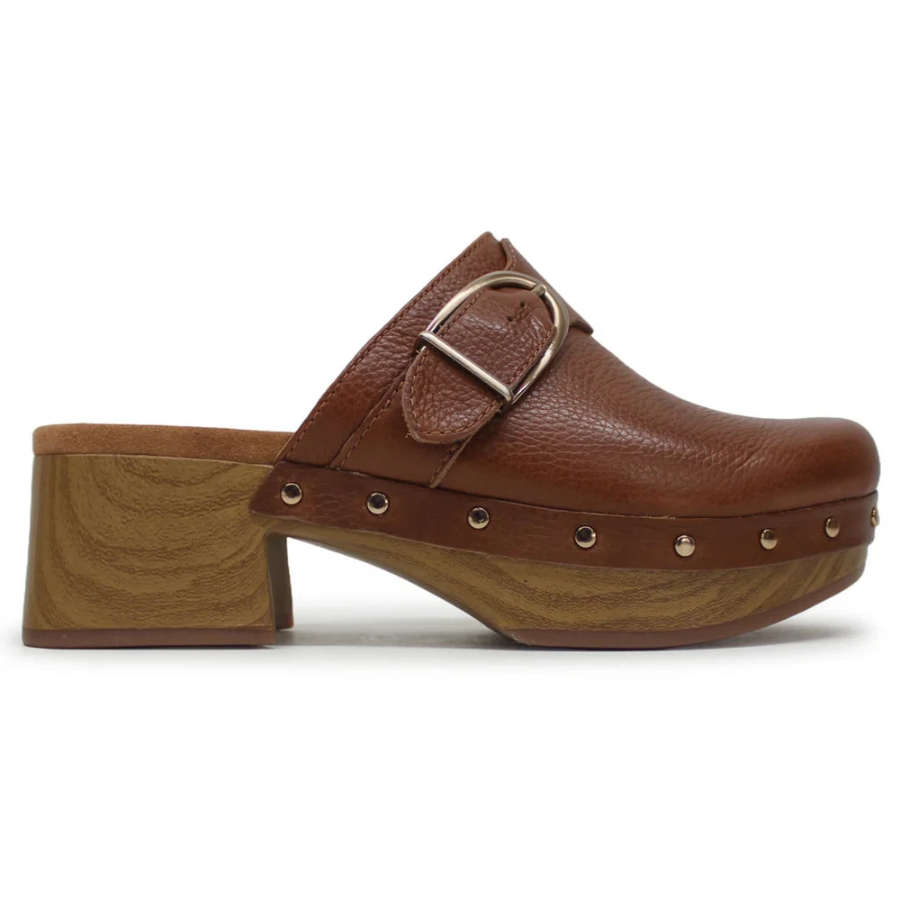 Sandali con zoccoli Clarks donna SIVANNE SUN in pelle marrone nuovi con scatola