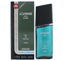 Lomani Pour Homme Men 3.3 3.4 oz 100 ml Eau De Toilette Spray New in Box Sealed