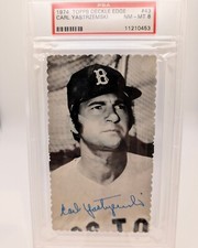 1974 TOPPS DECKLE EDGE * CARL YASTRZEMSKI #43 * PSA 8 ! * POP 16 ! 