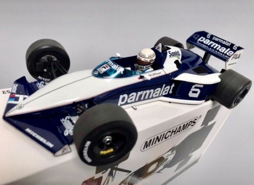 Modèle Brabham BMW échelle 1/43 Miniature F1 Minichamps 1/43 - Brabham BMW BT52 De Ricardo Patrese - GP San Marino 1983 - Occasion Ricardo Patrese 1983