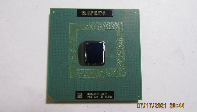 Genuine Vintage Collectable SL5QV Intel Pentium III 1GHz CPU Processor