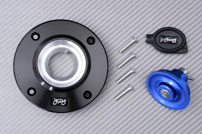 Trappe essence rapide couleur bleu avec clé pour SUZUKI RF 600 R de 1994 à 1997
