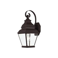 Livex Lighting 2590-07 Exeter 1 Light Outdoor Bronze Finish Solid Brass Wall ...