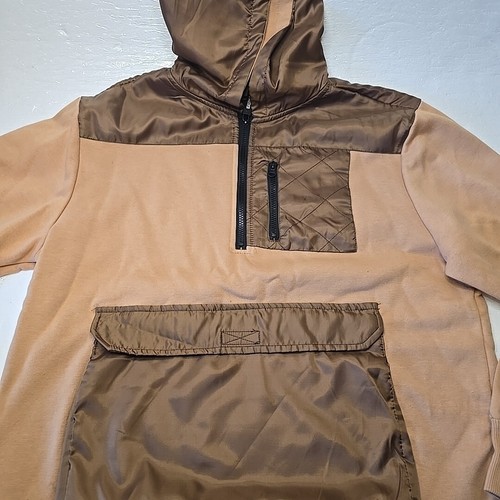 Reason Brand Clothing Men’s Hoodie Sweatshirt Sweater Sz XLrg Brown - 第 2/7 張圖片