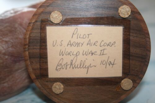 Statue WWII Pilot US Army Air Corp Presented to Bob Rullipin 10/94 - Picture 3 of 3
