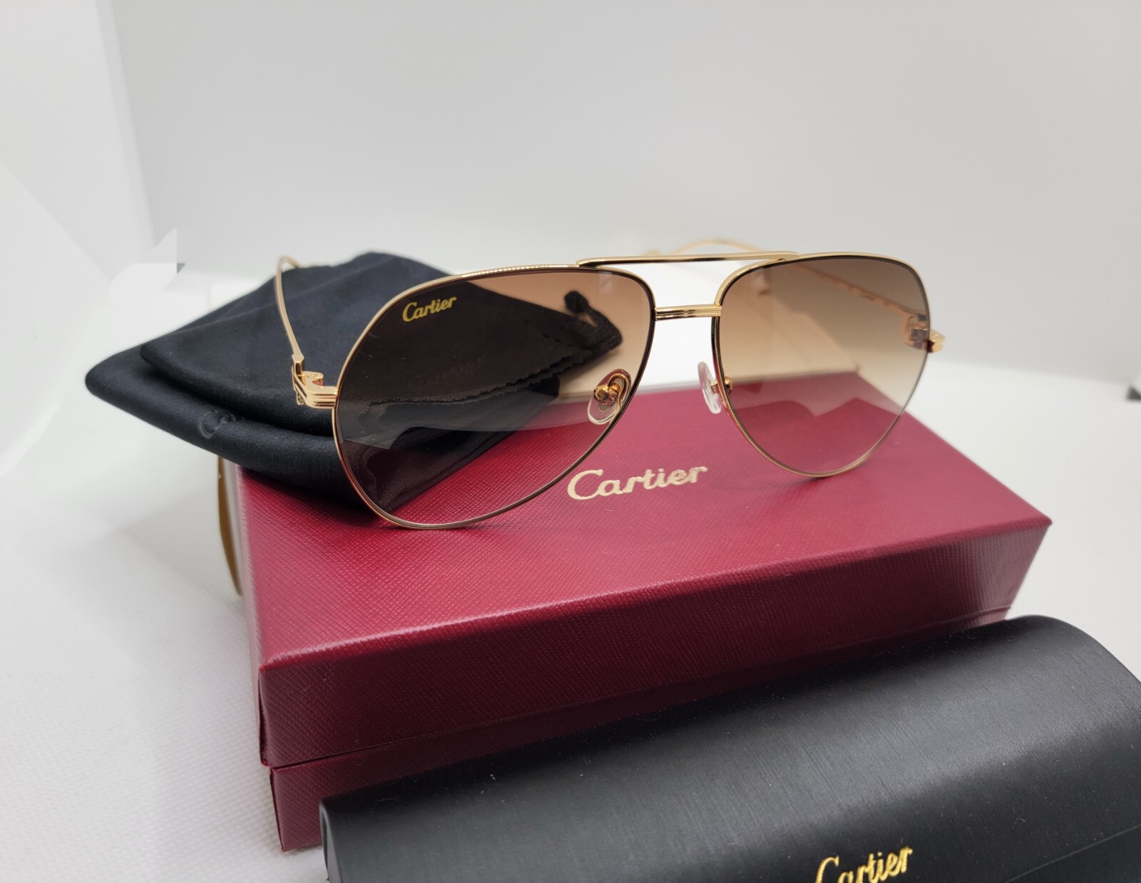 mens cartier clear lens glasses