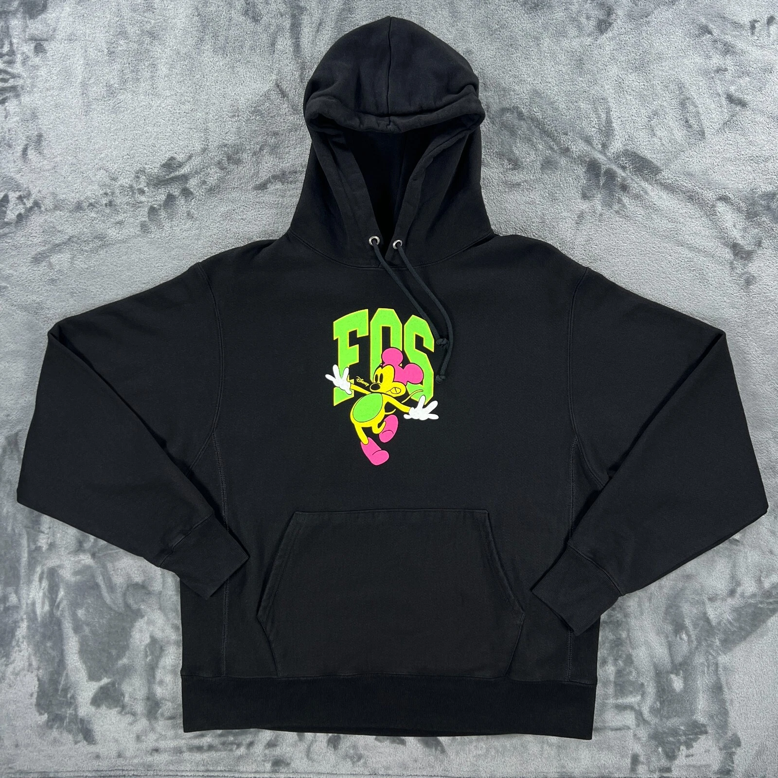 OFF WHITE Felpa con cappuccio uomo Virgil Abloh Off White X Topolino Brooklyn Mus Champion L