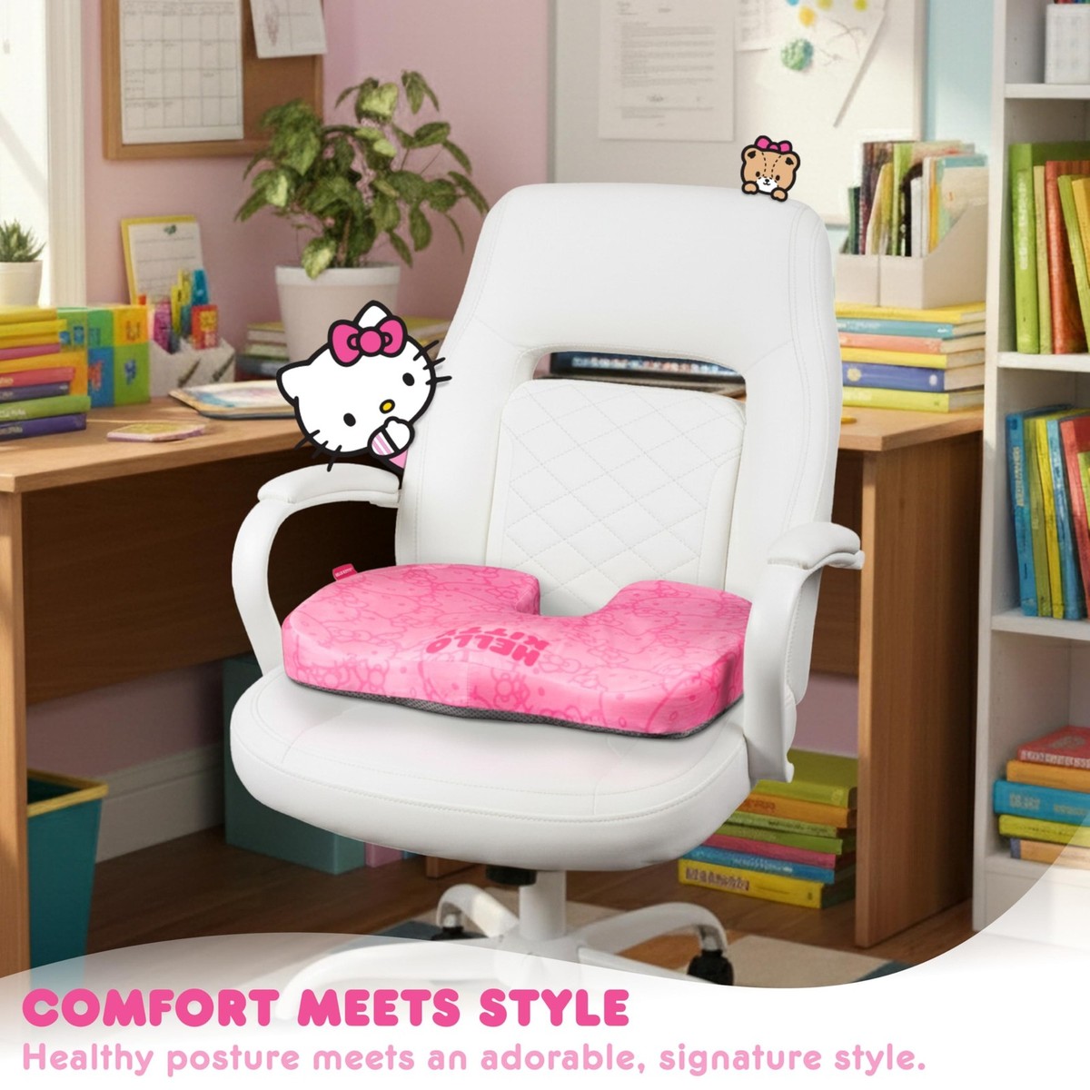 Carbella Officially Licensed Hello Kitty Seat Cushion - Cute Pink