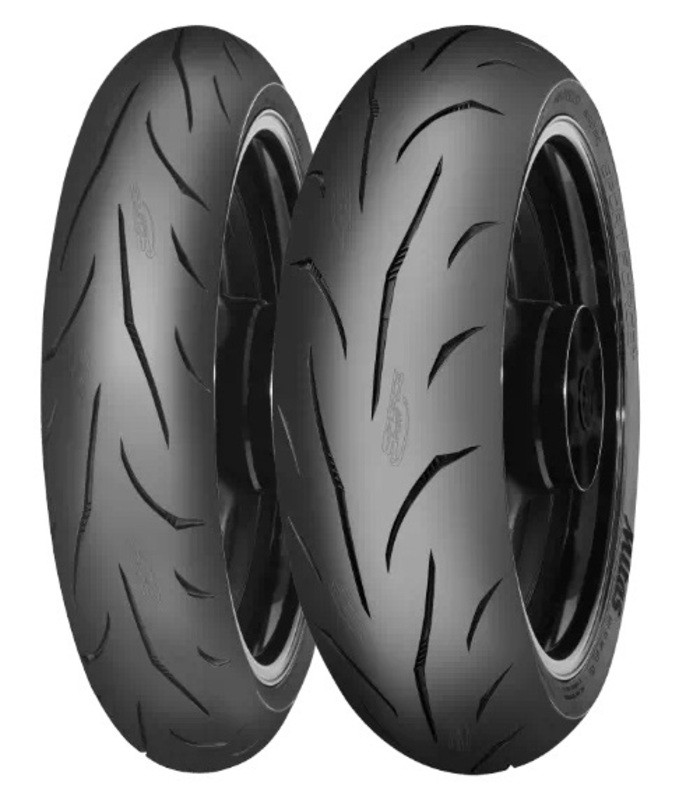 Pneu MITAS SPORT FORCE+ RS 150/60ZR17 évite les glisses en sortie de courbe