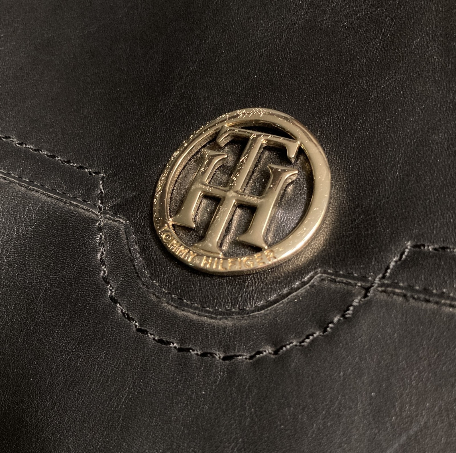 Tommy Hilfiger Riding Boot Silvana Black Vegan Leather  16" Tall 6.5WC Wide Calf thumbnail 3