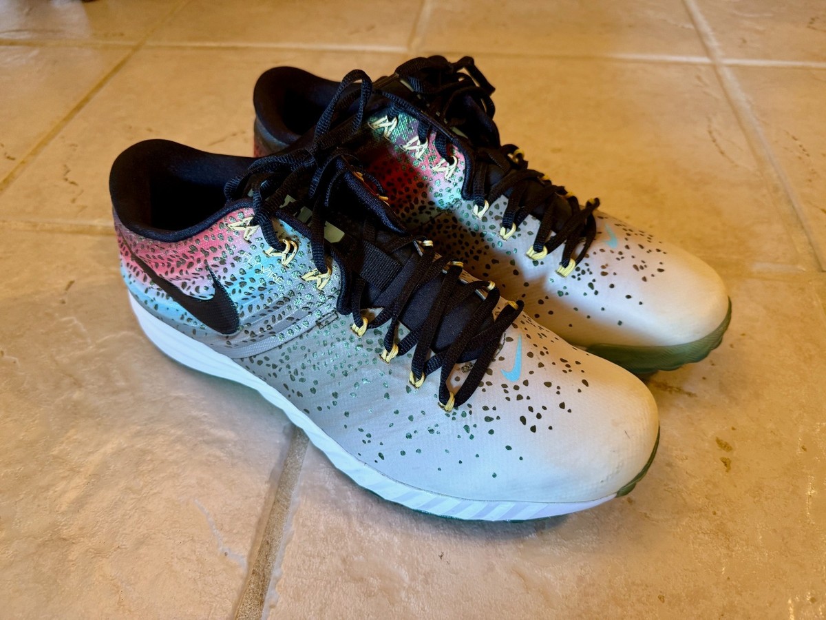 Nike Lunar Mike Trout Turf Rainbow Rare sz Baseball 807122-603