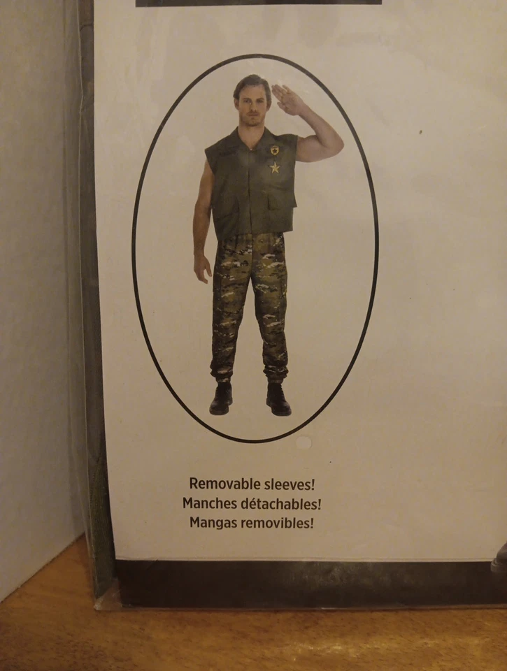 Disfraz de soldado adulto XL para hombre Foto 2 de 4