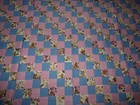 Jacobs Ladder Quilt Top Handmade Pieced Pink & Blue w/ Butterfly Print 54 x 58" — photo 2