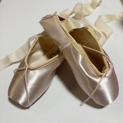Chacott Progres S101 Pointe Shoes 23cm C/M Narrow Width with Ribbons and Elastic