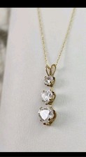 Kay Jewelers 10k Yellow Gold 3 Heart Stone Jo...