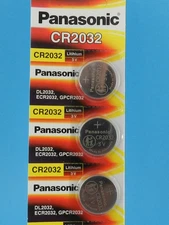 PANASONIC  CR2032  LITHIUM 3V  BATTERY 3Pcs