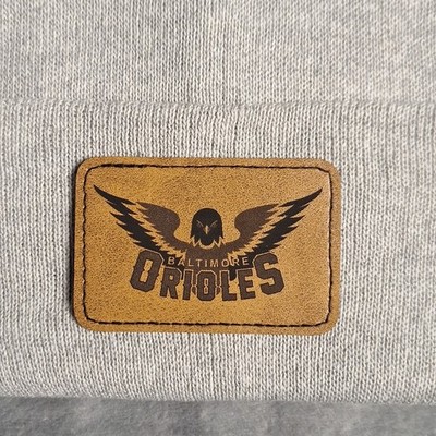 Orioles Leather Rectangle Patch MLB (Patch Only)