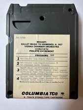 Mozart- Ballet Music and Symphonies Perf By Vienna Orch and Phillippe 8 Track