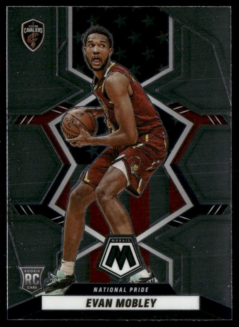 2021-22 PANINI MOSAIC EVAN MOBLEY RC CLEVELAND CAVALIERS #258