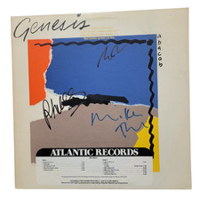 Genesis firmato lp Abacab promo da 3 musicisti