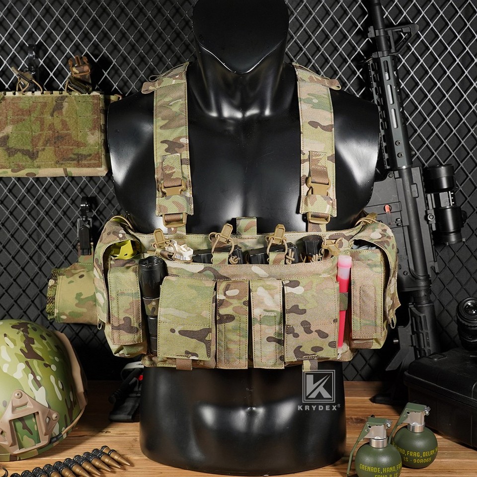 KRYDEX Tactical Chest Rig UW Gen IV Low Profile Rigs Mag Pouch Carrier ...