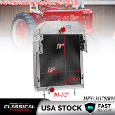 4 Row Aluminum Tractor Radiator 361704r93 For Case International Farmall 300 350