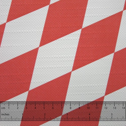 50m x 0,75m rot weiß JUNOPAX Papiertischdecke Raute Karo für Festzelttische - Bild 3 von 10