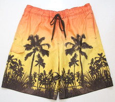 Mossimo Supply Co. Orange Athletic Swimming Shorts XL 38" Waist 10" Inseam LL19