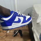 Nike Dunk Low Teens Blue/White Colorblock Low Top Lace-Up Athletic Sneakers — photo 1