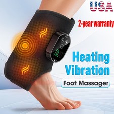Electric Foot Ankle Massager Relieve Ankle Pain 6 Heat Levels, 3 Vibration Modes