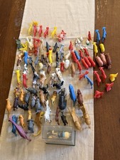 Lot of 100 Vintage 1950s to 1970s Plastic Animals and Farm Animals And More
