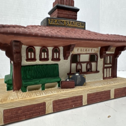 Partylite Whistle Stop Train Station Porcelain Tealight Candle Holder House - Picture 5 of 10