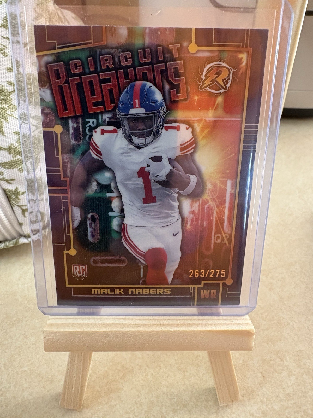 2024 Topps Resurgence Malik Nabers Circuit Breakers RC Navy Surge #/275 Giants
