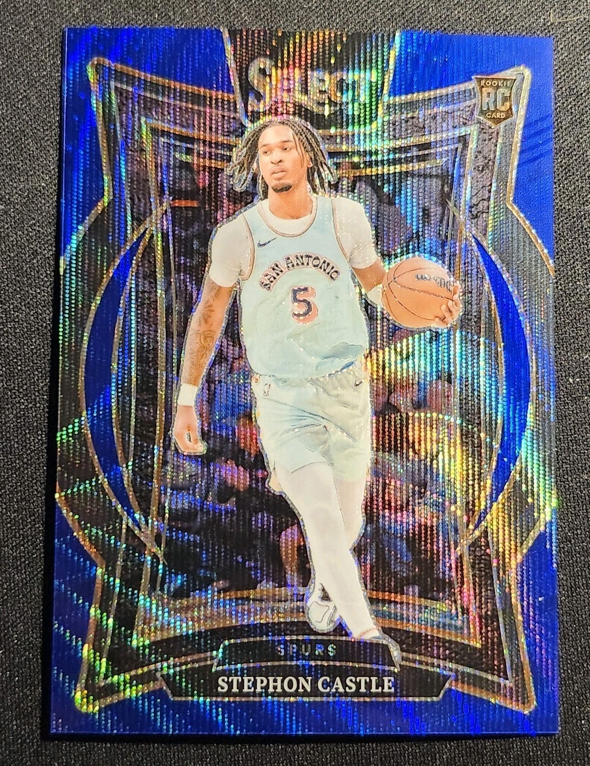 Stephon Castle 2024-25 Select Basketball Concourse Blue Wave Prizm /75 RC Rookie