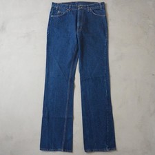 Vintage Levis 517 Orange Tab Jeans 36x36 Mens 90s Blue Bootcut USA Made Denim