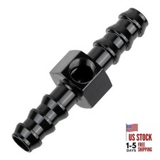 3/8 Barb Fuel Pressure Gauge Fitting Adapter with 3/8 Barb with 1/8 NPT Port