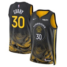Golden State Warriors Stephen Curry Nike Black NBA Swingman Jersey City Edition