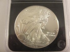 2013 Genuine Uncirculated American 1oz Fine Silver EAGLE. PCS.
